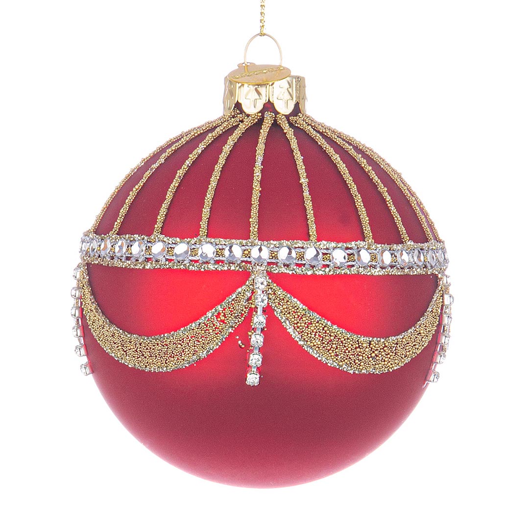 Sfera Glyr rosso/oro