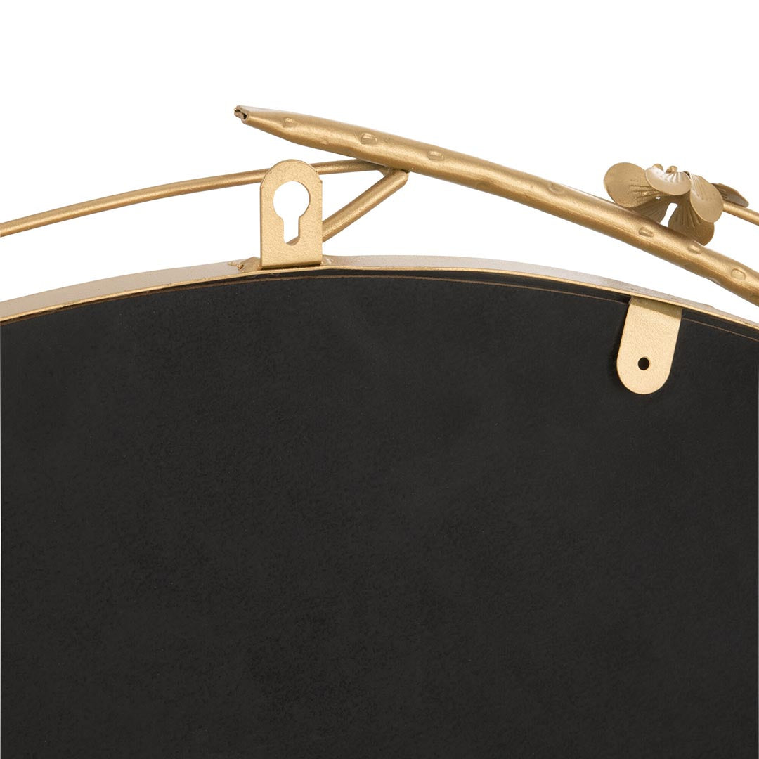 Specchio fiori oro 78 cm