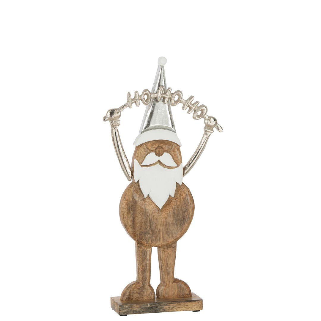 Babbo Natale in Legno Ho Ho Ho