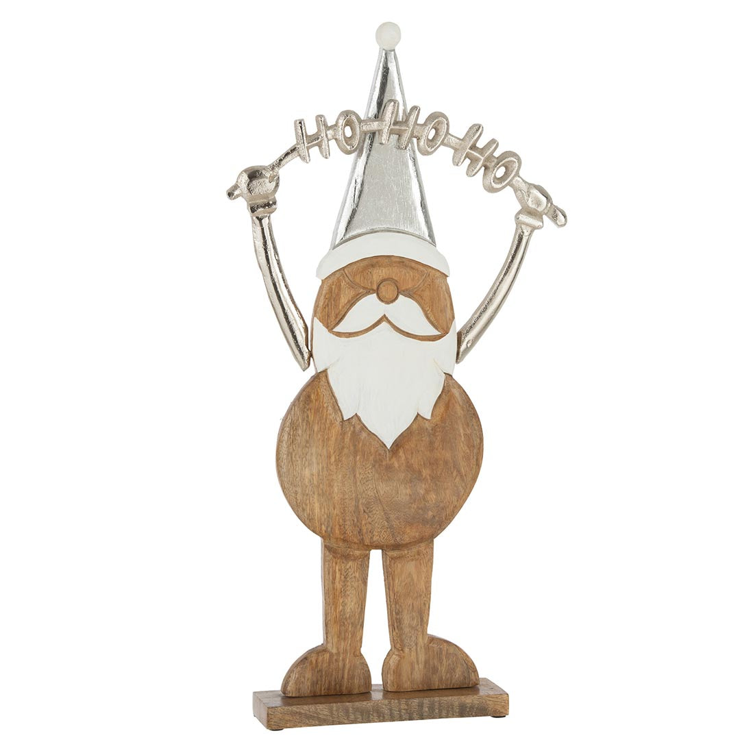Babbo Natale in Legno Ho Ho Ho