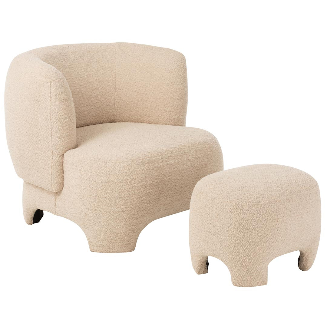 Puff Teddy Bianco