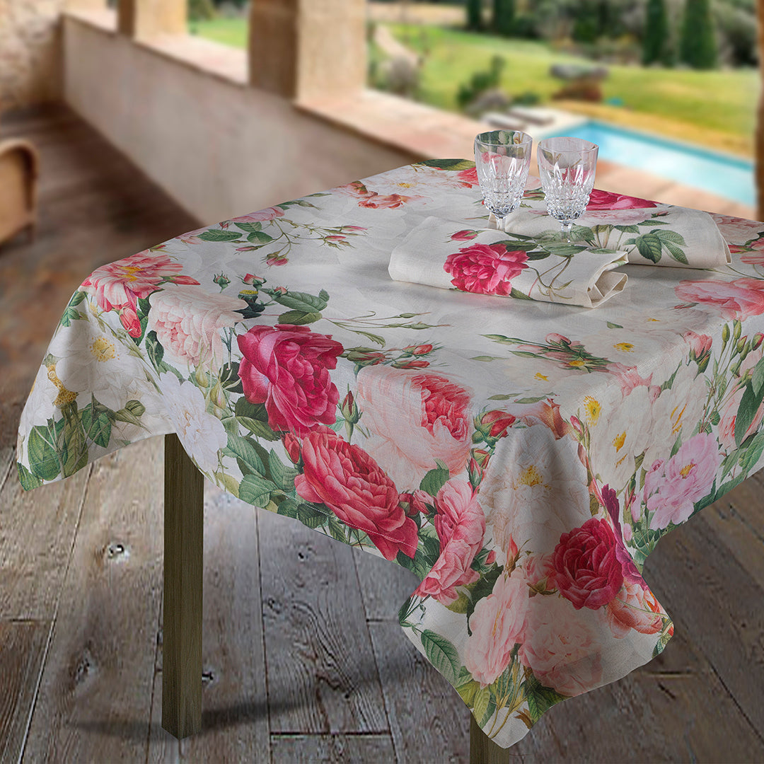 Tovaglia in lino Roses