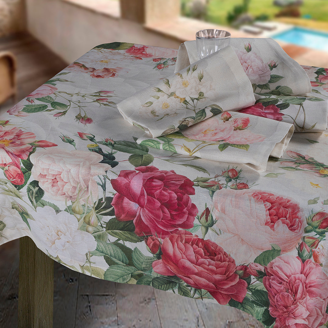 Tovaglia in lino Roses