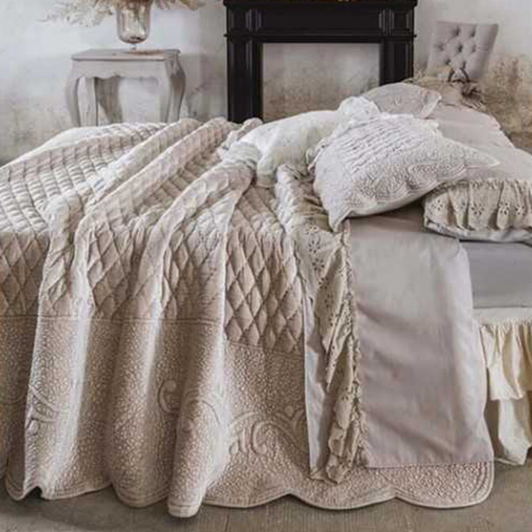 Boutis matrimoniale Velvet Beige